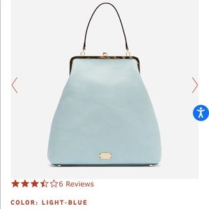 Frances Valentine Caroline Boarskin bag light blue